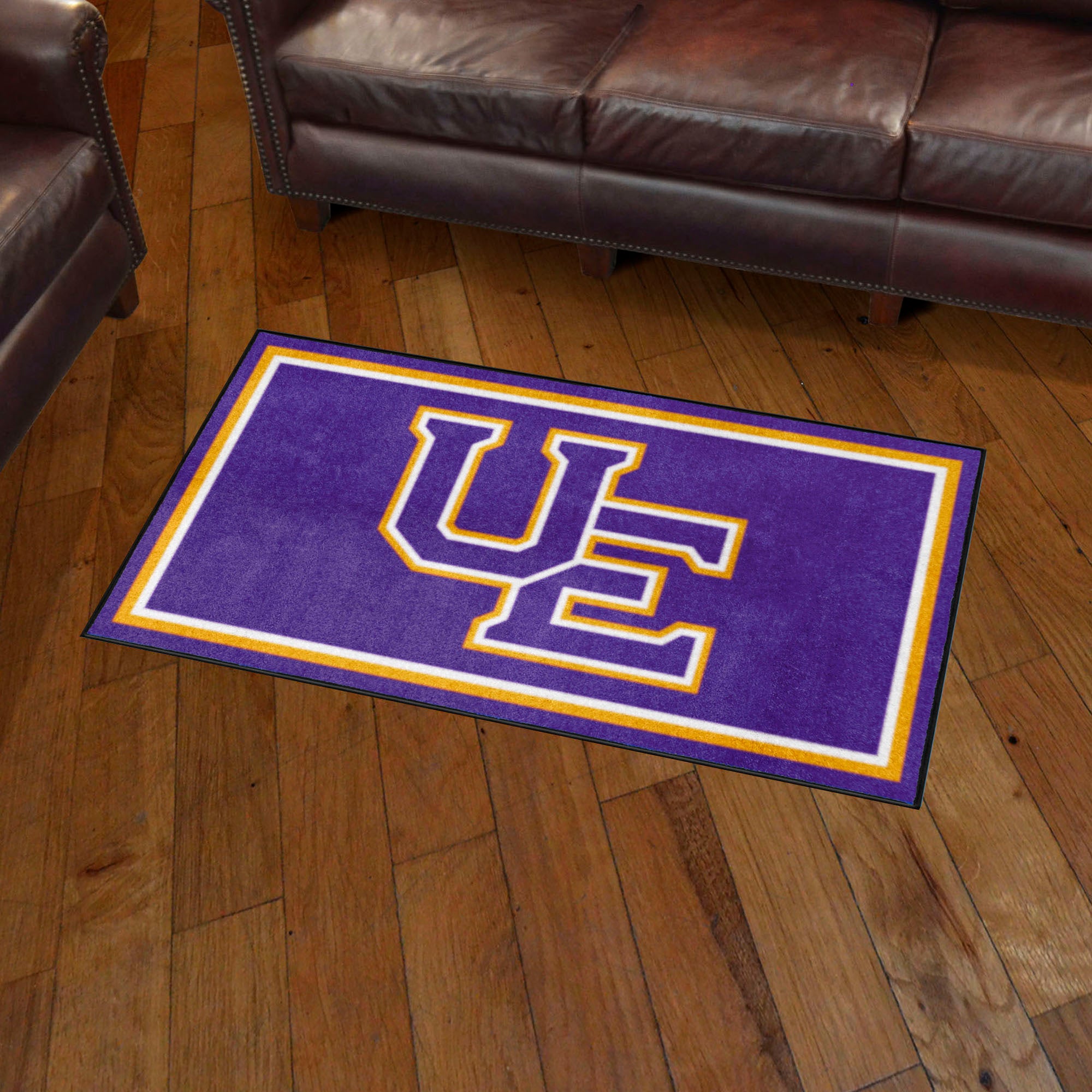 Evansville Purple Aces 3ft. x 5ft. Plush Area Rug