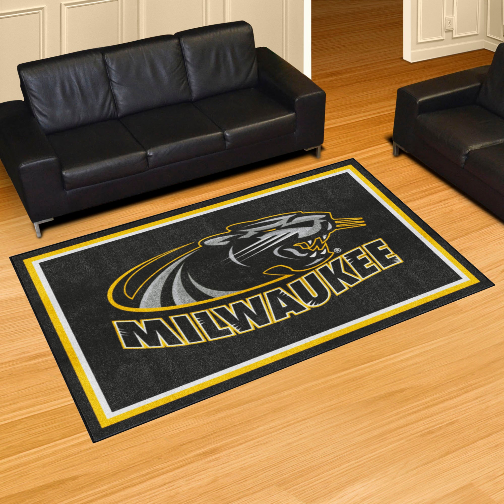 Wisconsin-Milwaukee Panthers 5ft. x 8 ft. Plush Area Rug