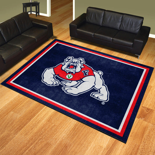 Fresno State Bulldogs 8ft. x 10 ft. Plush Area Rug