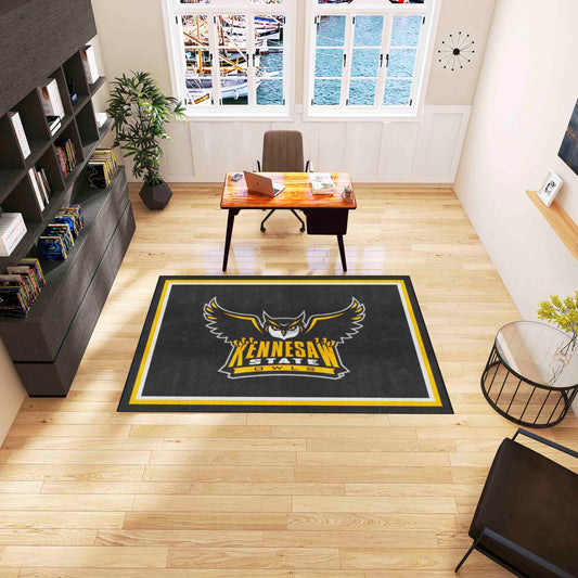 Kennesaw State Owls 5ft. x 8 ft. Plush Area Rug