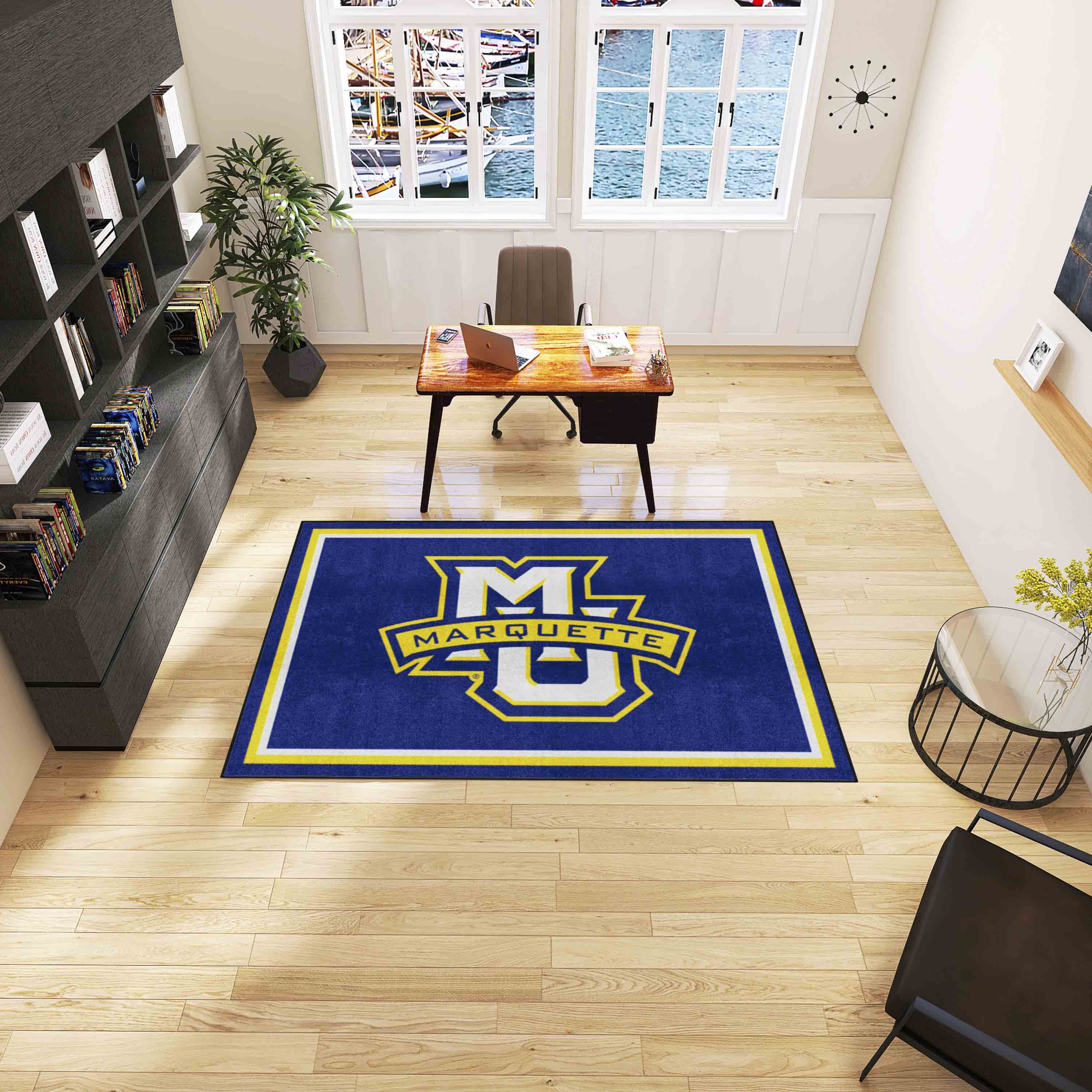 Marquette Golden Eagles 5ft. x 8 ft. Plush Area Rug