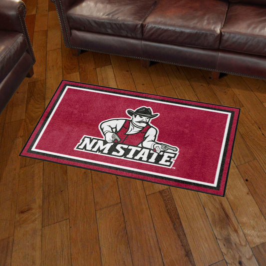 New Mexico State Lobos 3ft. x 5ft. Plush Area Rug - New Mexico State