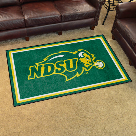 North Dakota State Bison 4ft. x 6ft. Plush Area Rug