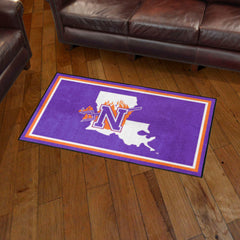 Northwestern State Demons 3ft. x 5ft. Plush Area Rug