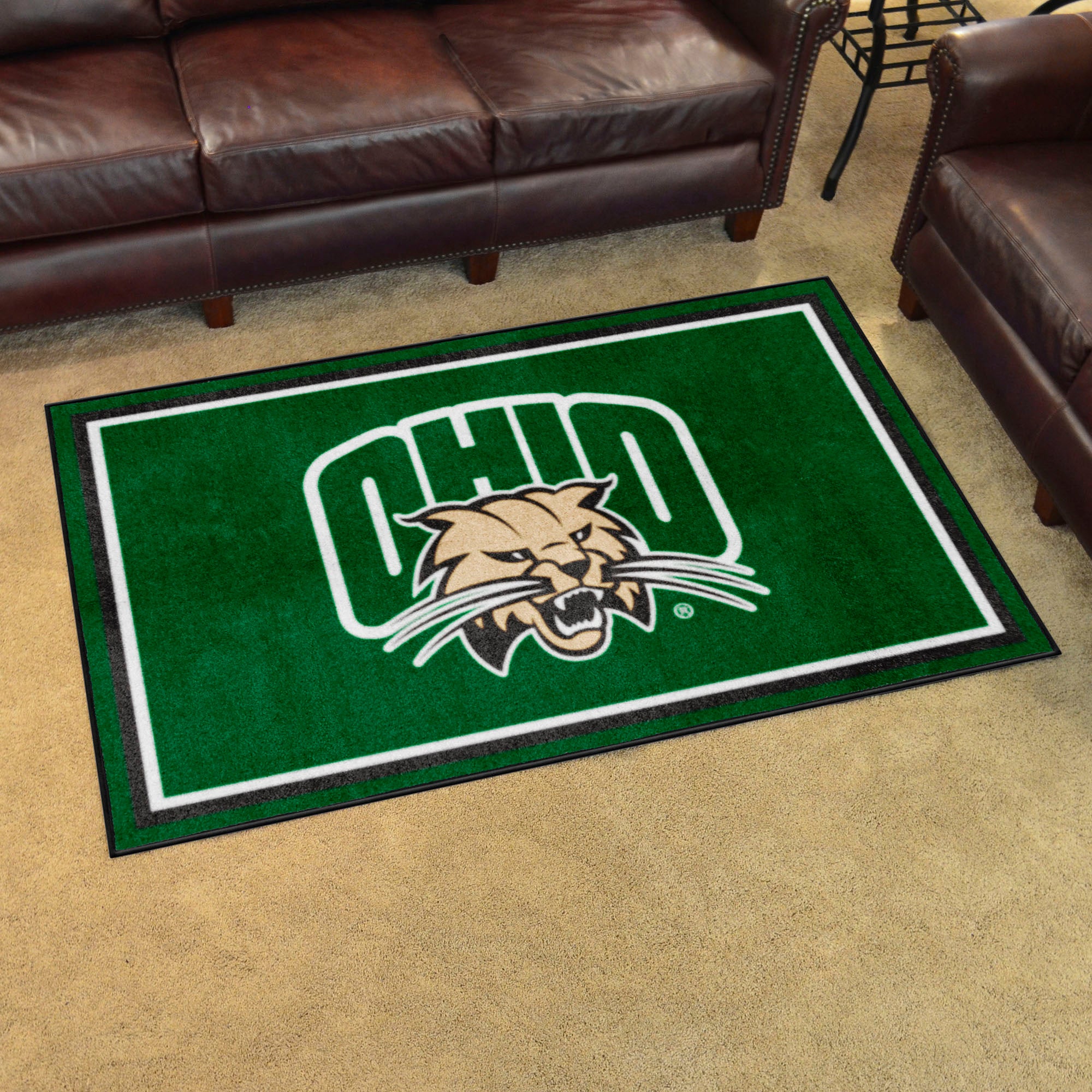 Ohio Bobcats 4ft. x 6ft. Plush Area Rug