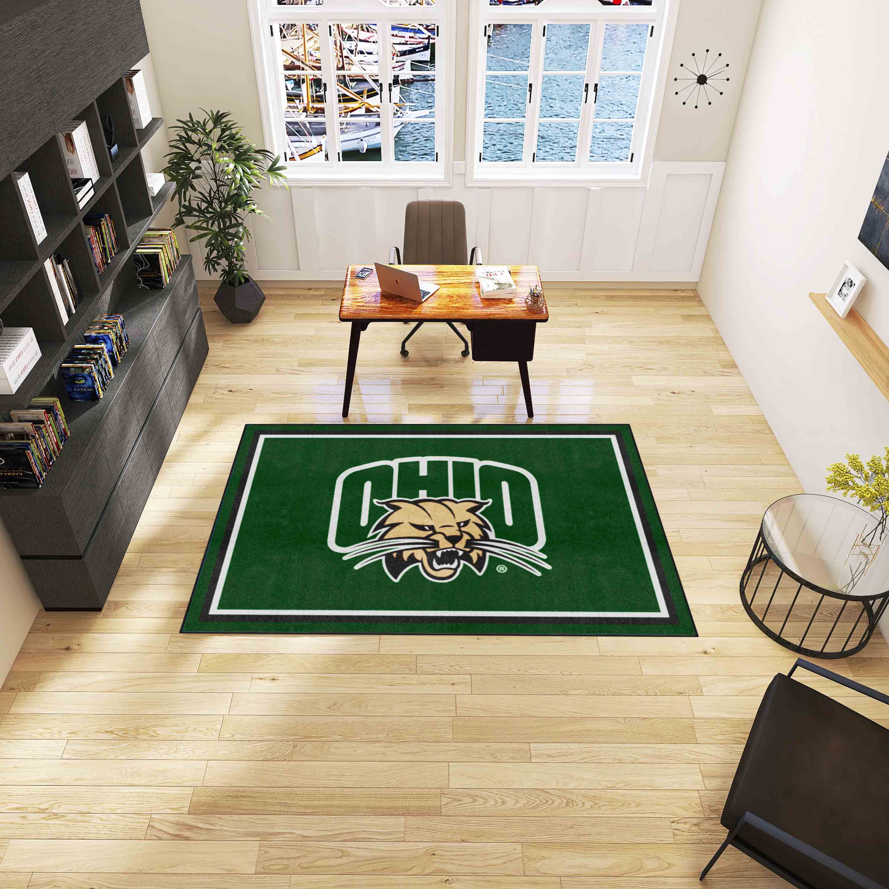 Ohio Bobcats 5ft. x 8 ft. Plush Area Rug