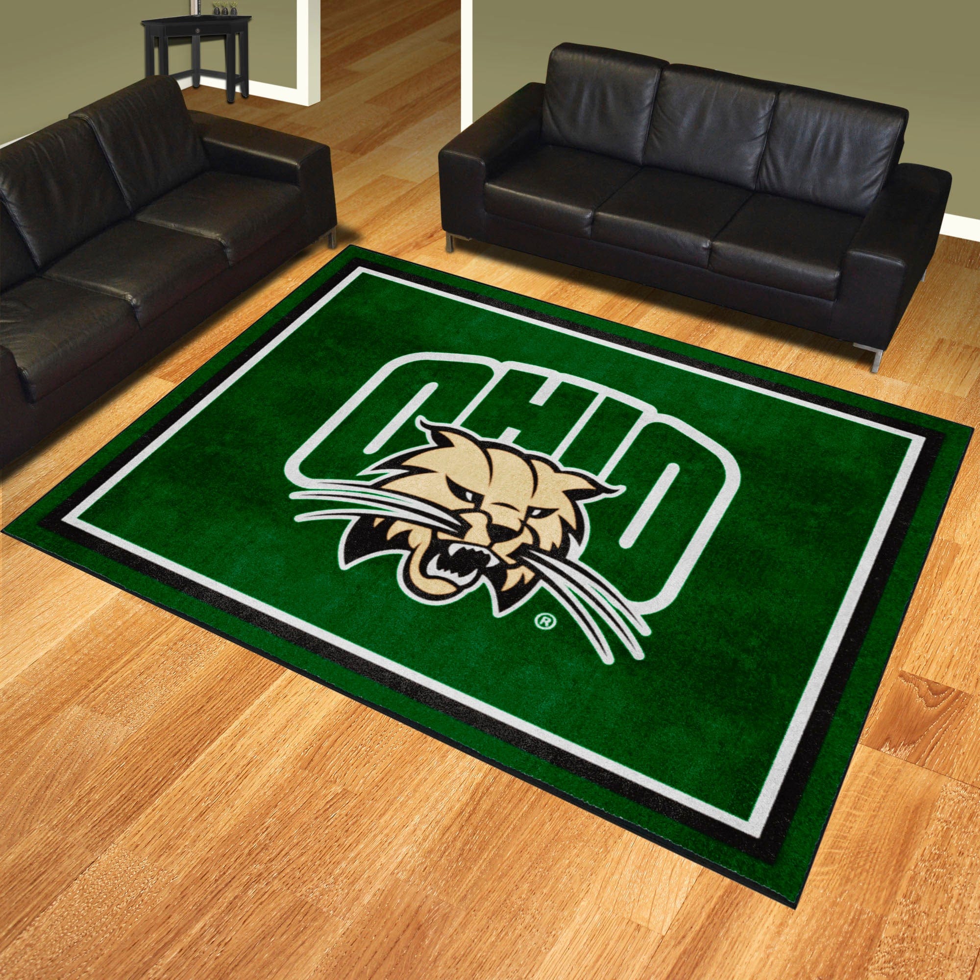 Ohio Bobcats 8ft. x 10 ft. Plush Area Rug