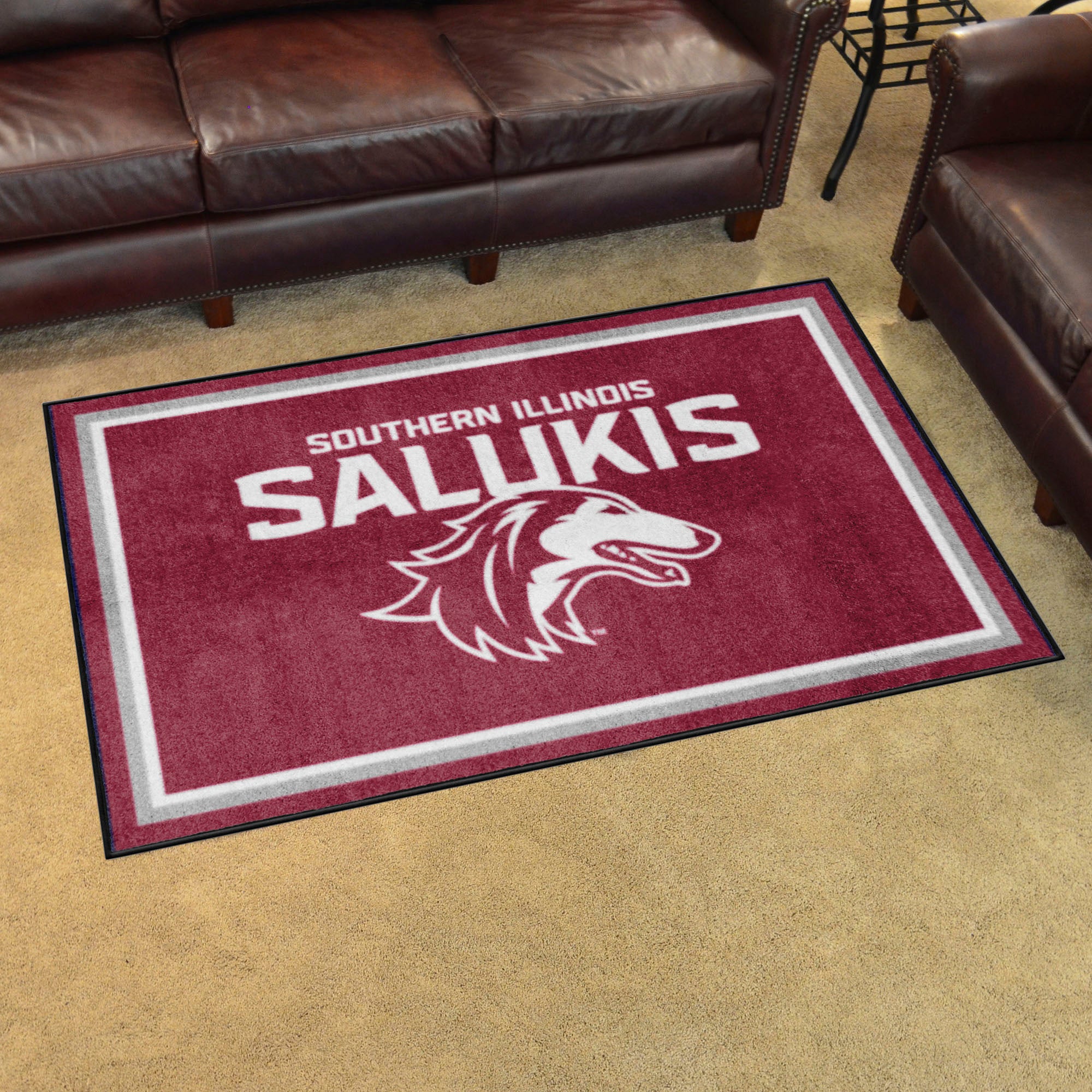 Southern Illinois Salukis 4ft. x 6ft. Plush Area Rug