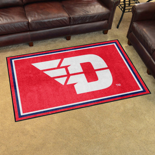 Dayton Flyers 4ft. x 6ft. Plush Area Rug