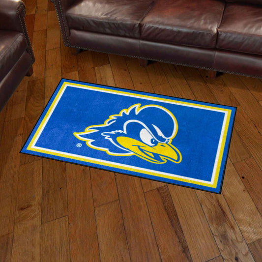 Delaware Blue Hens 3ft. x 5ft. Plush Area Rug