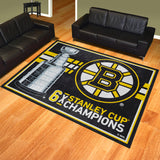 Boston Bruins Dynasty 8ft. x 10 ft. Plush Area Rug