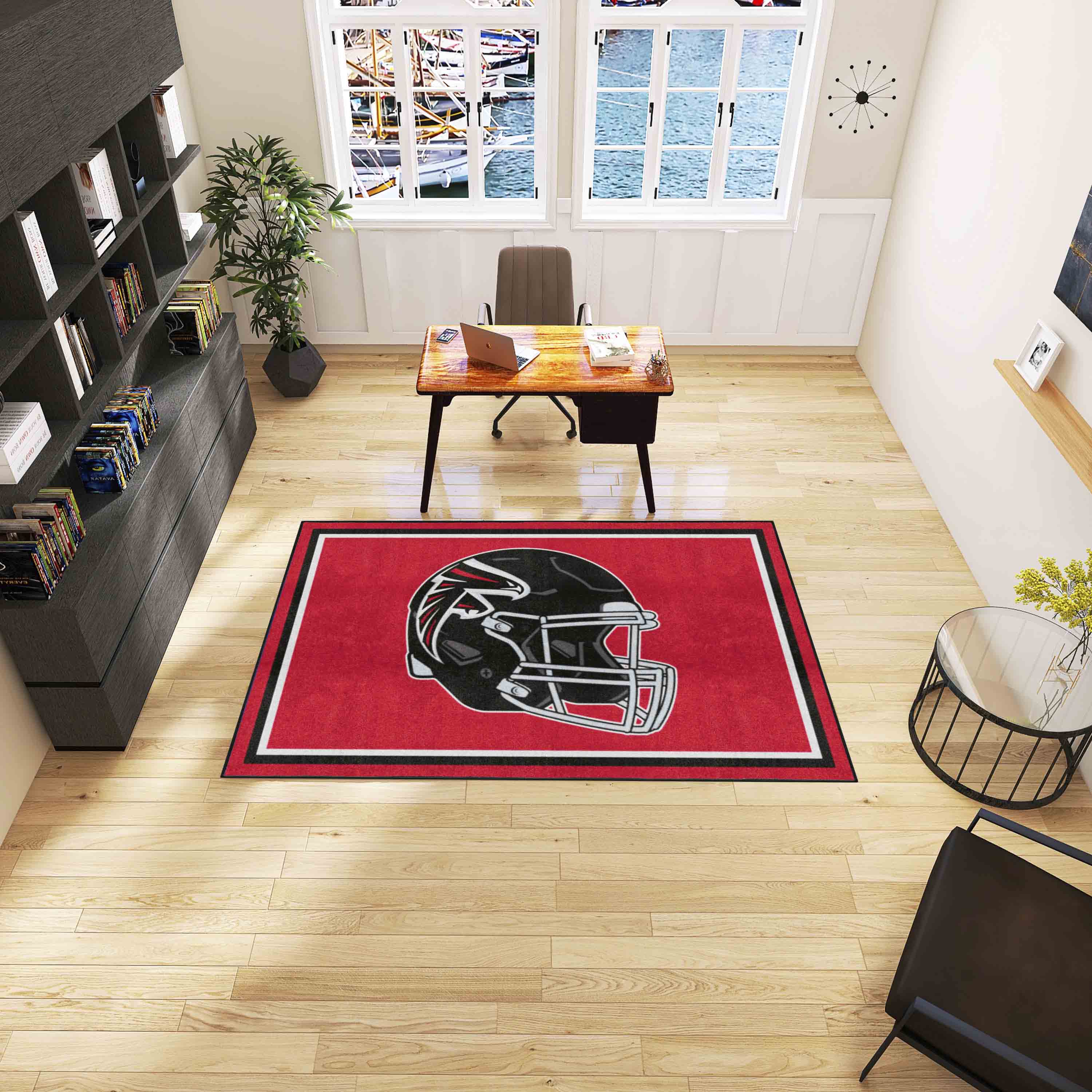 Atlanta Falcons 5ft. x 8 ft. Plush Area Rug - Atlanta Falcons