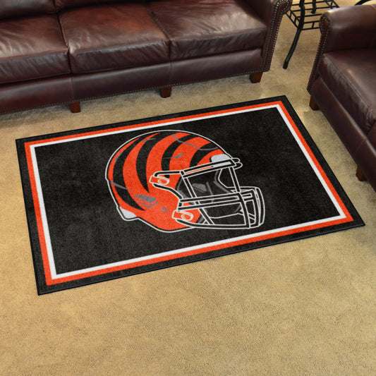 Cincinnati Bengals 4ft. x 6ft. Plush Area Rug