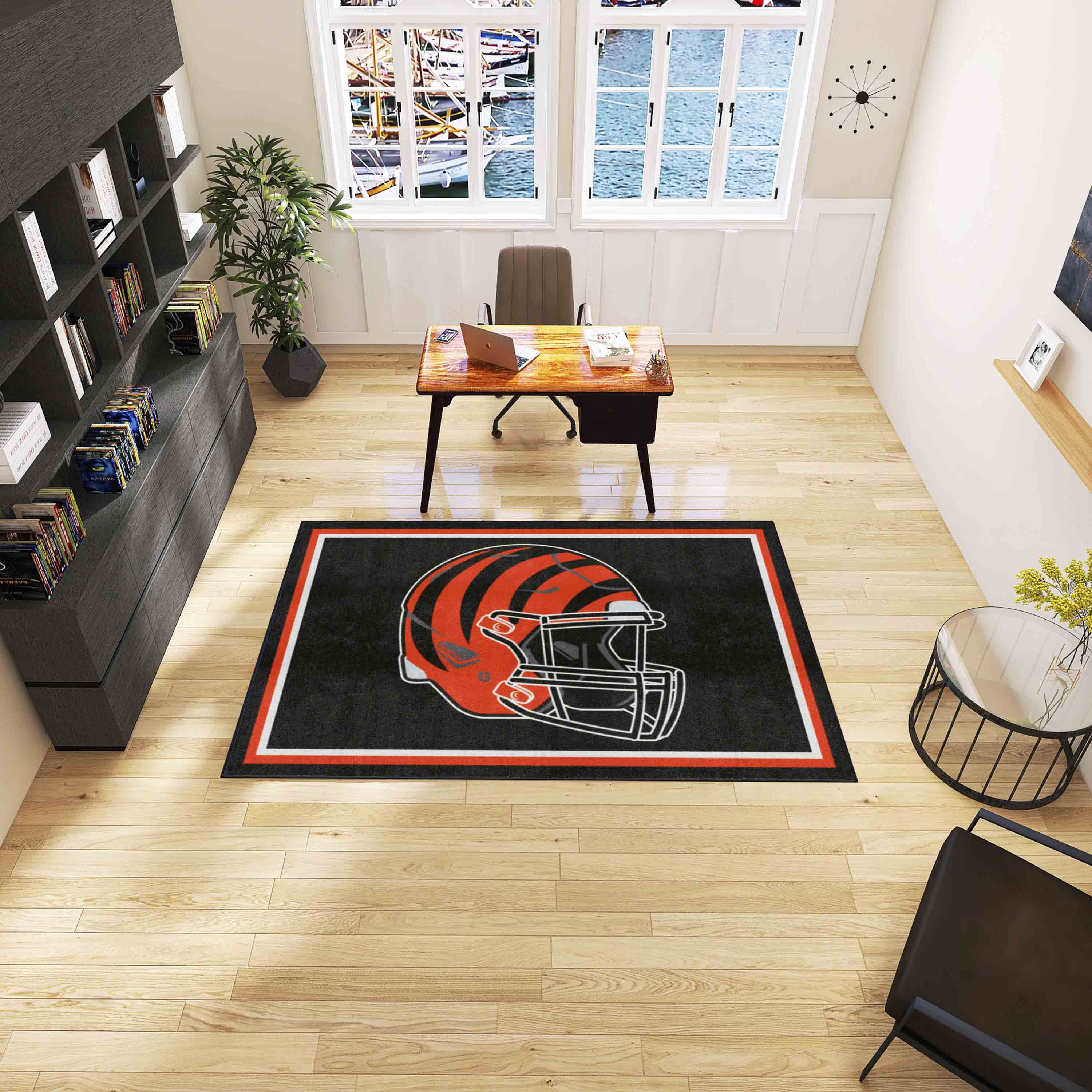 Cincinnati Bengals 5ft. x 8 ft. Plush Area Rug