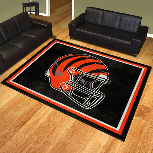 Cincinnati Bengals 8ft. x 10 ft. Plush Area Rug