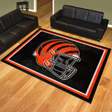 Cincinnati Bengals 8ft. x 10 ft. Plush Area Rug - Cincinnati Bengals