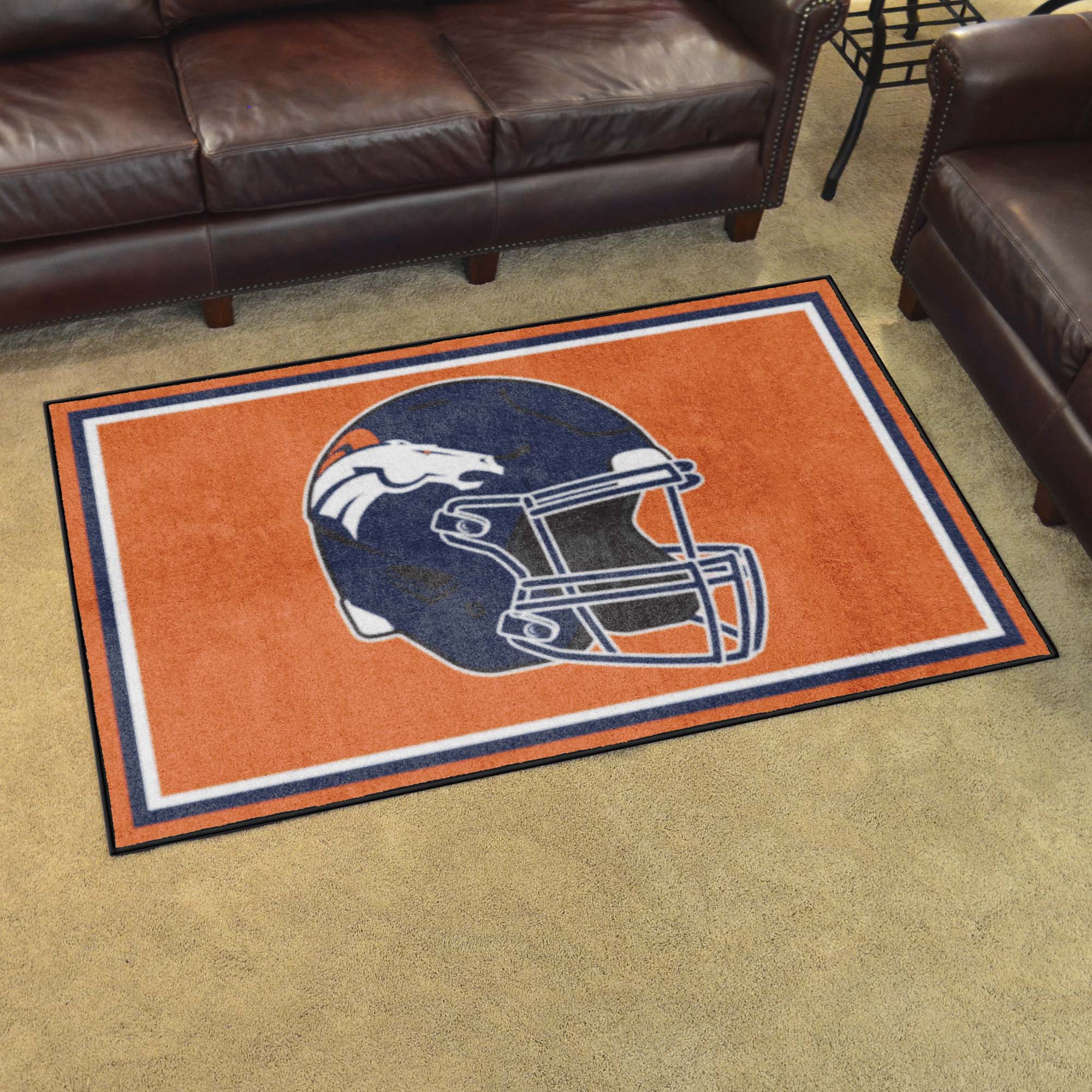 Denver Broncos 4ft. x 6ft. Plush Area Rug