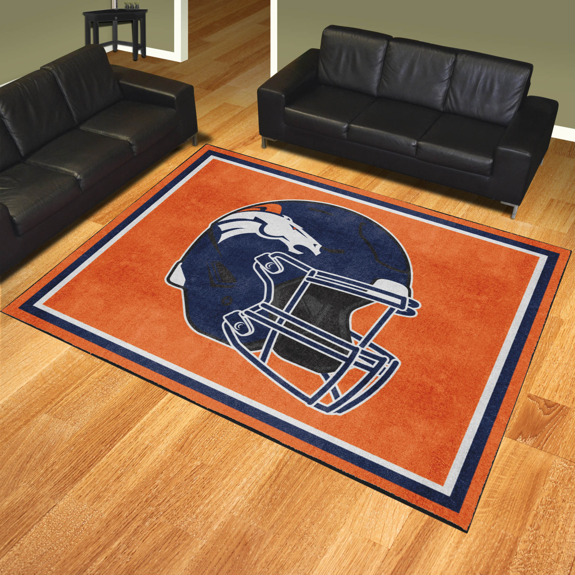 Denver Broncos 8ft. x 10 ft. Plush Area Rug