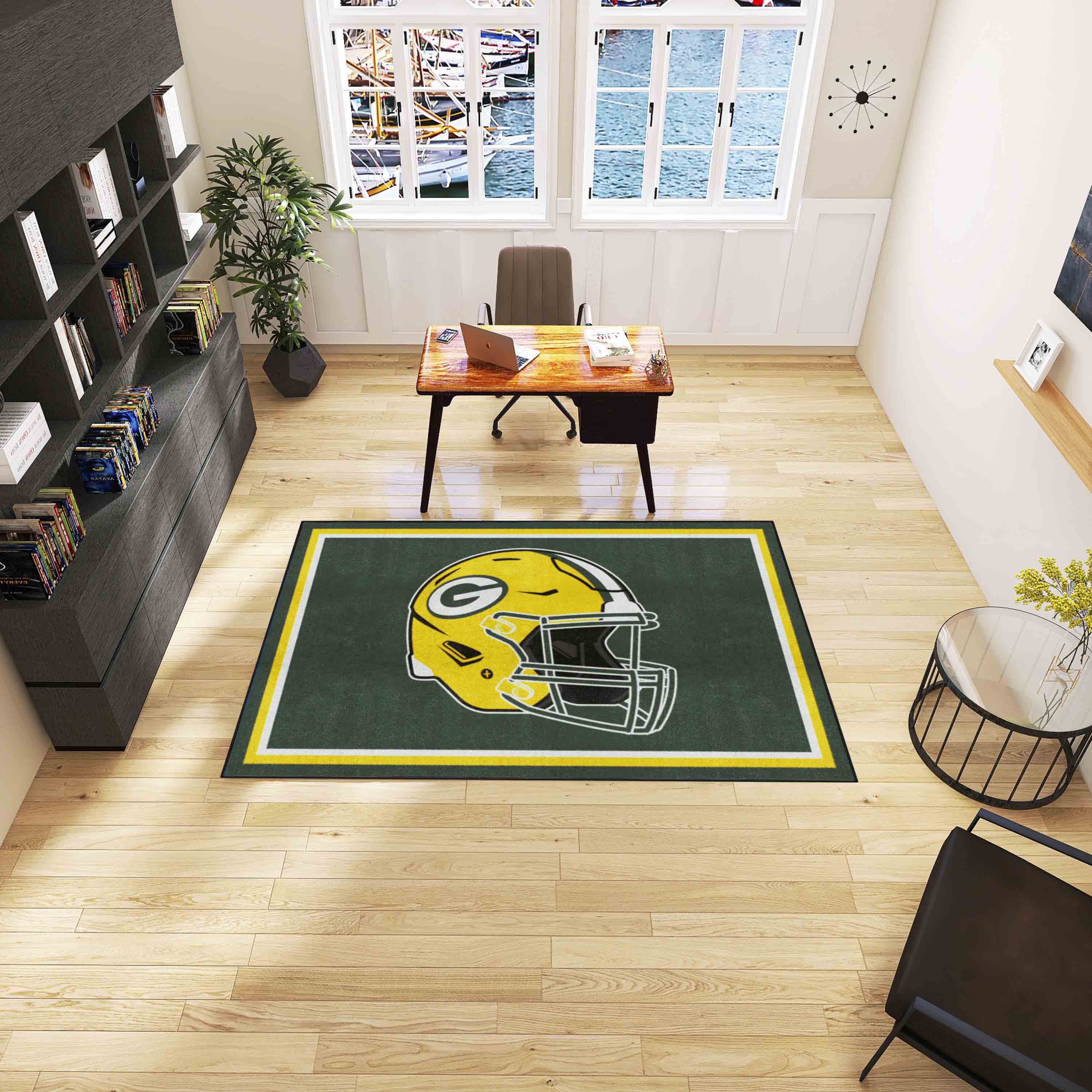 Green Bay Packers 5ft. x 8 ft. Plush Area Rug - Green Bay Packers