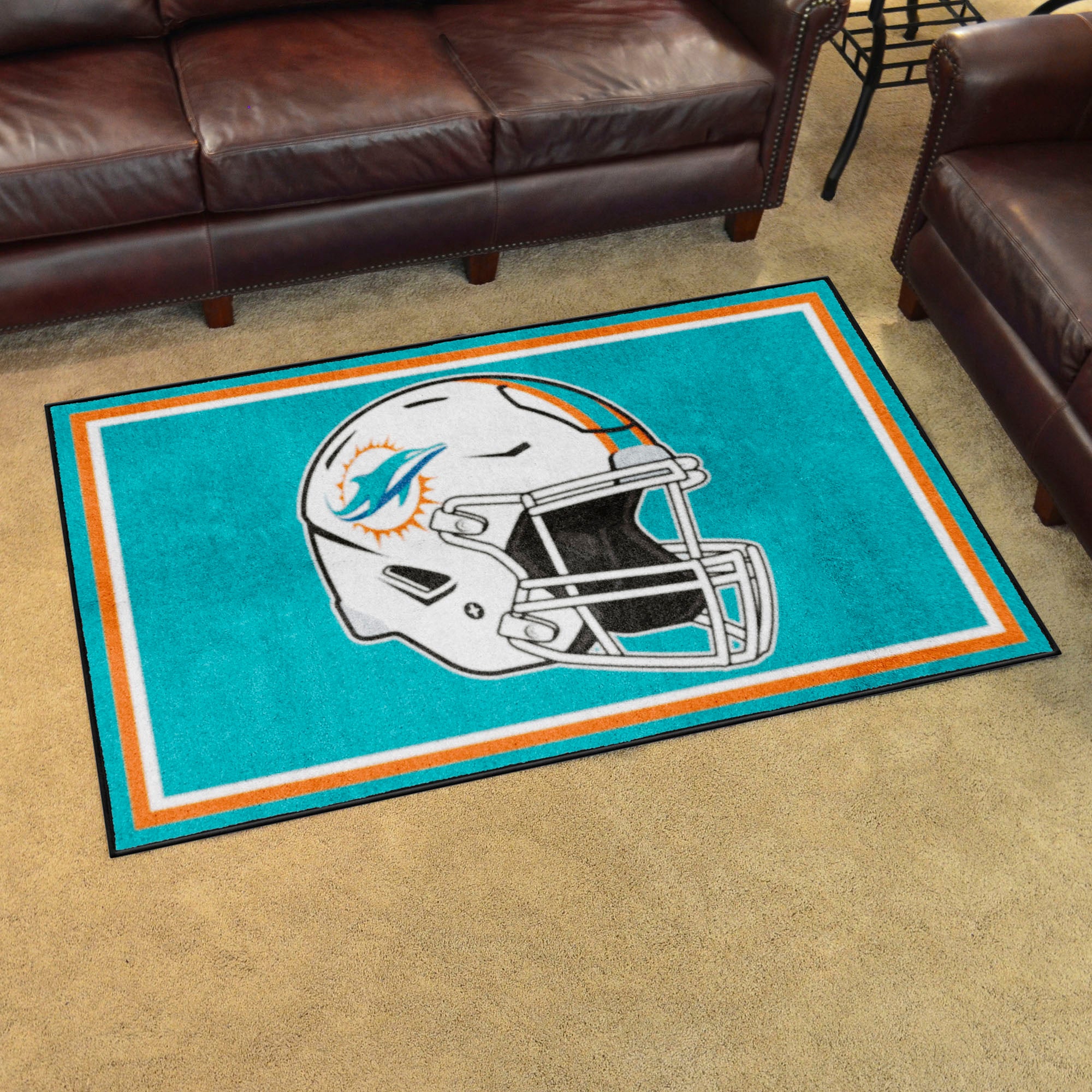 Miami Dolphins 4ft. x 6ft. Plush Area Rug