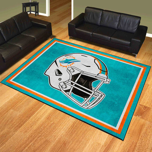 Miami Dolphins 8ft. x 10 ft. Plush Area Rug