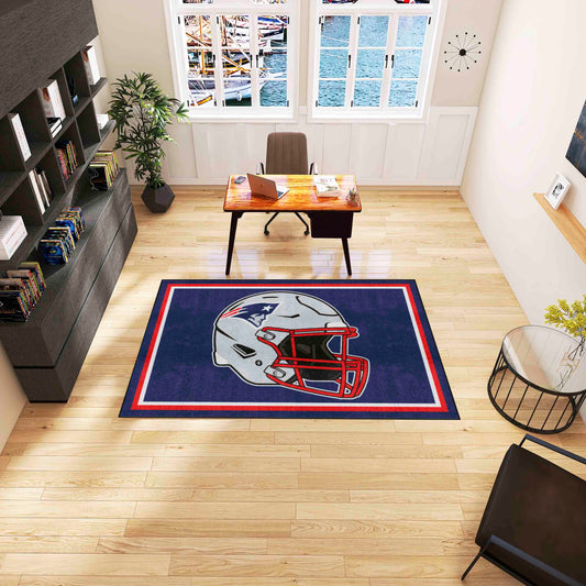 New England Patriots 5ft. x 8 ft. Plush Area Rug - New England Patriots