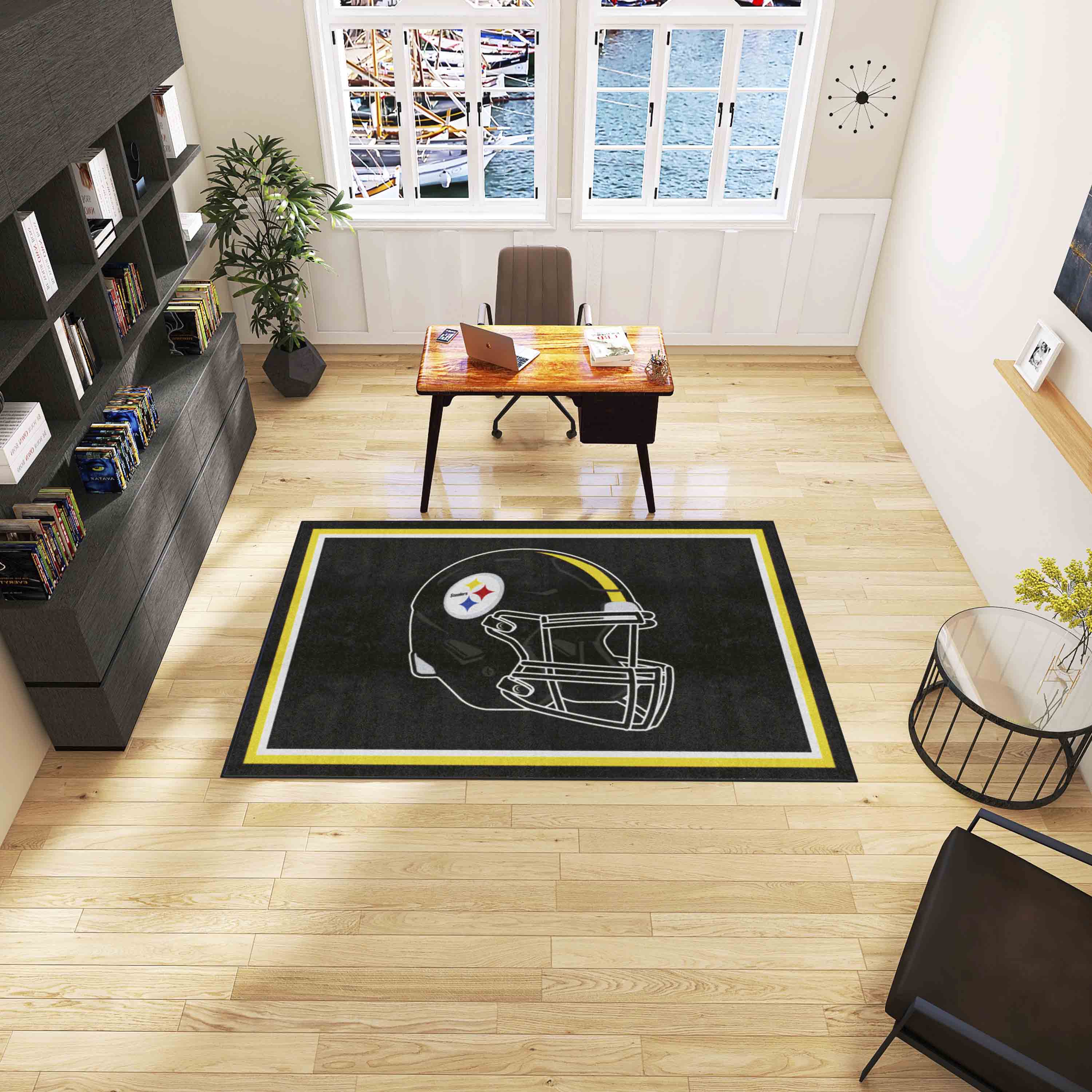 Pittsburgh Steelers 5ft. x 8 ft. Plush Area Rug