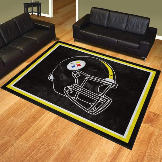 Pittsburgh Steelers 8ft. x 10 ft. Plush Area Rug