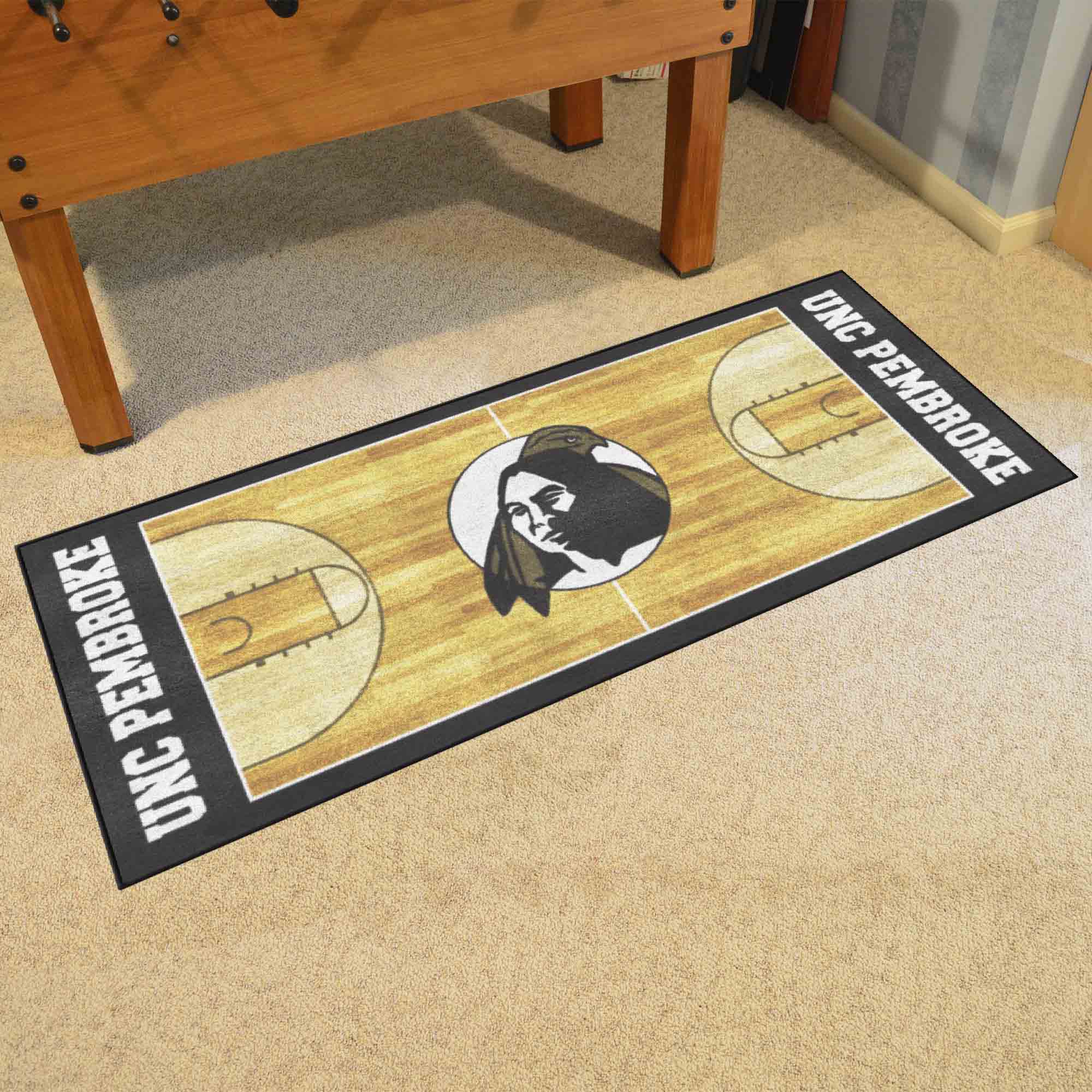 UNC Pembroke Braves Court Runner Rug - 30in. x 72in.