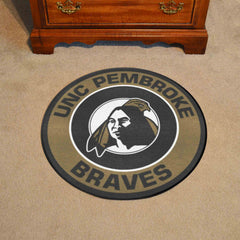 UNC Pembroke Braves Roundel Rug - 27in. Diameter