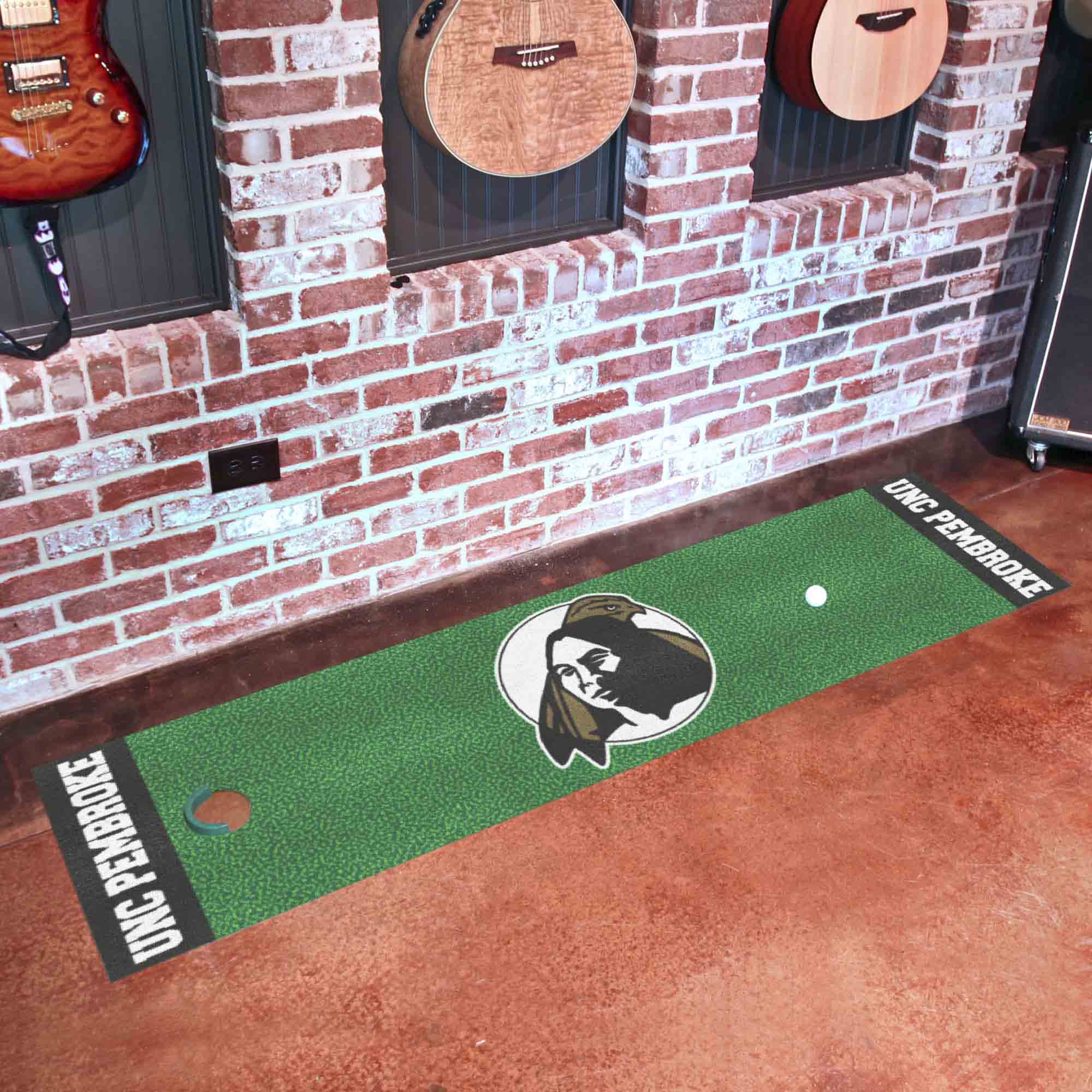 UNC Pembroke Braves Putting Green Mat - 1.5ft. x 6ft.