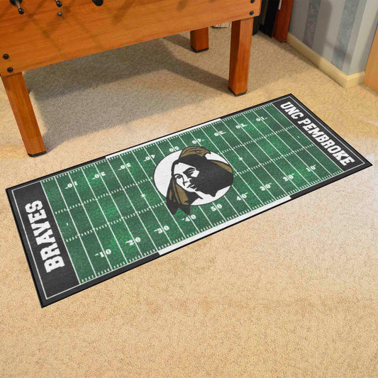 UNC Pembroke Braves Field Runner Mat - 30in. x 72in.