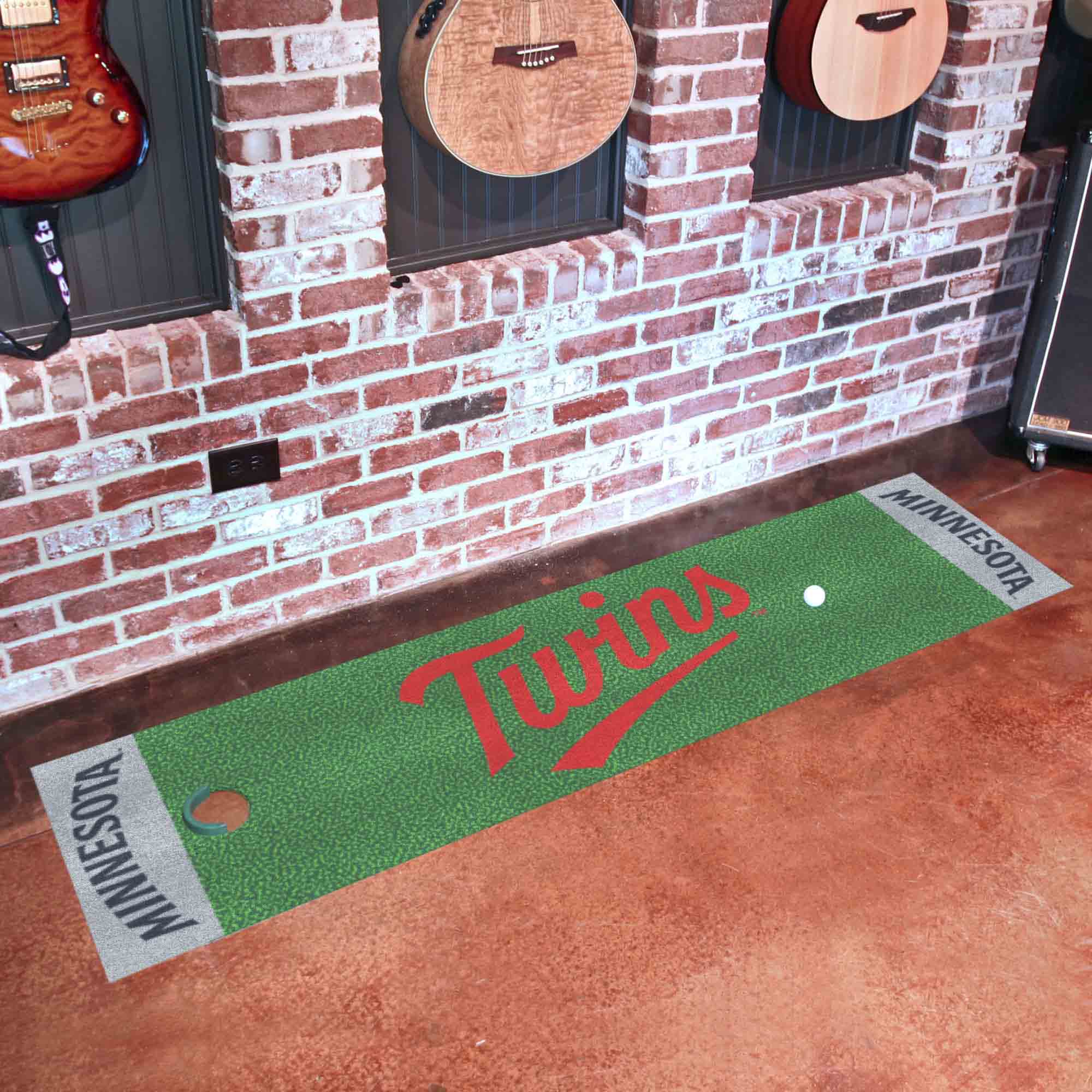 Minnesota Twins Putting Green Mat - 1.5ft. x 6ft. - Minnesota Twins