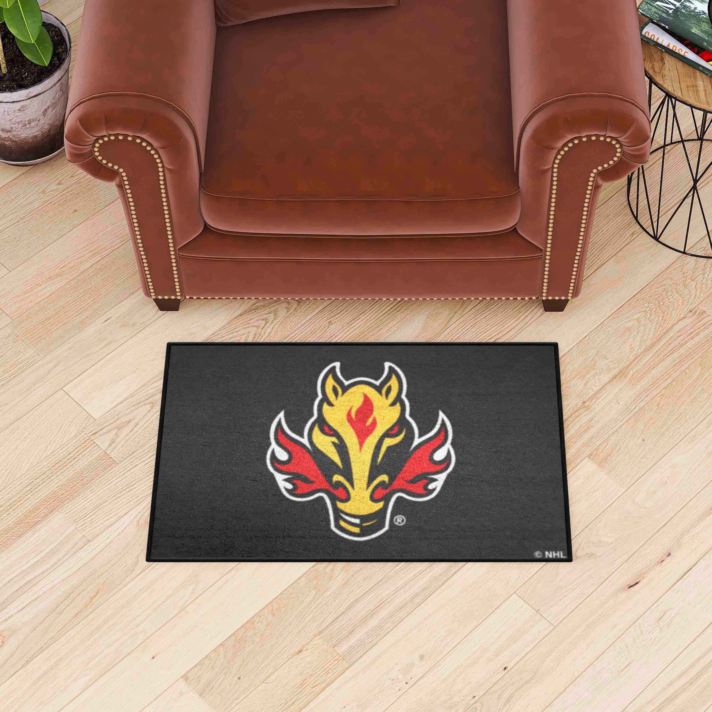 Calgary Flames Starter Mat Accent Rug - 19in. x 30in. - Calgary Flames