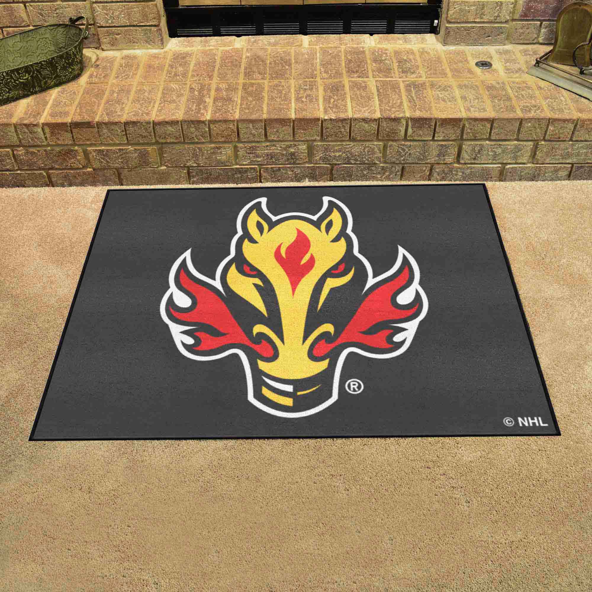 Calgary Flames All-Star Rug - 34 in. x 42.5 in. - Calgary Flames