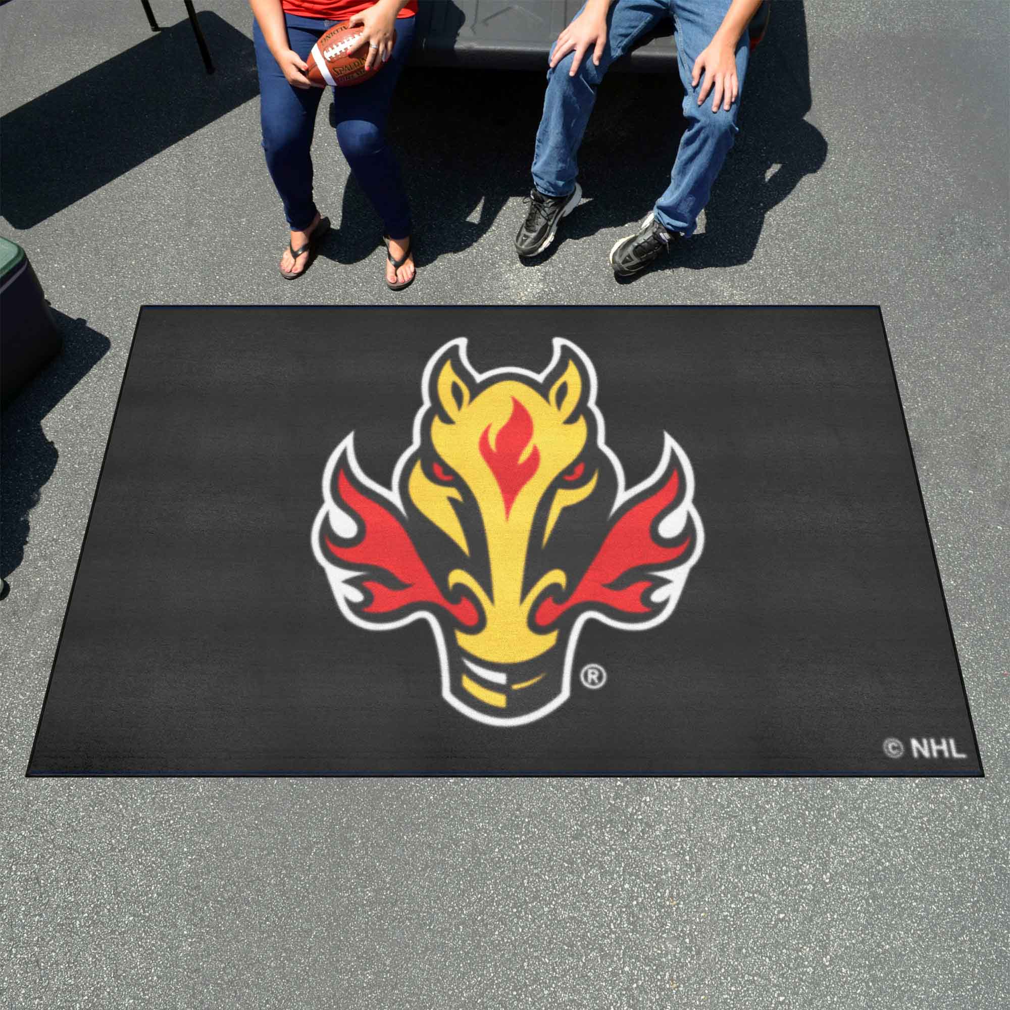 Calgary Flames Ulti-Mat Rug - 5ft. x 8ft. - Calgary Flames