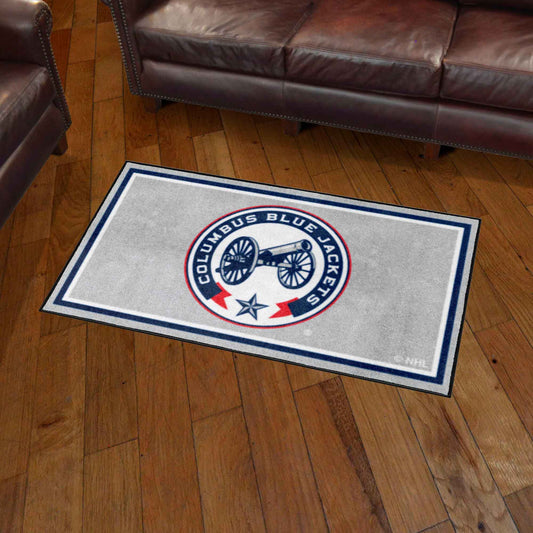 Columbus Blue Jackets 3ft. x 5ft. Plush Area Rug