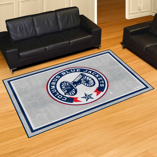 Columbus Blue Jackets 5ft. x 8 ft. Plush Area Rug