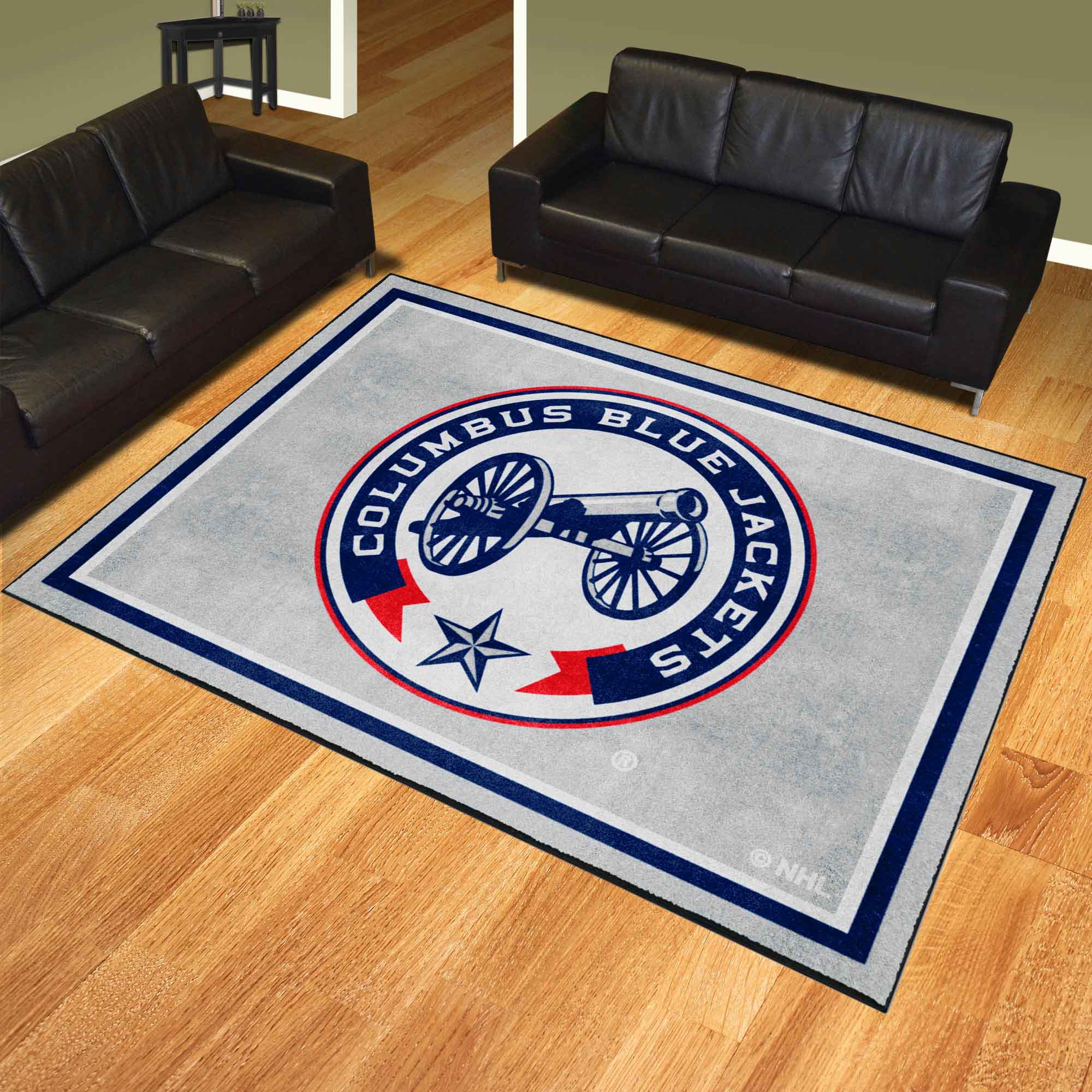 Columbus Blue Jackets 8ft. x 10 ft. Plush Area Rug - Columbus Blue Jackets