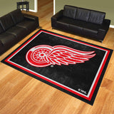 Alfombra de felpa de 2,4 x 3 m de los Detroit Red Wings