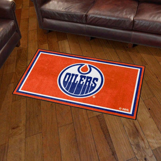 Alfombra de felpa de 3 pies x 5 pies de los Edmonton Oilers