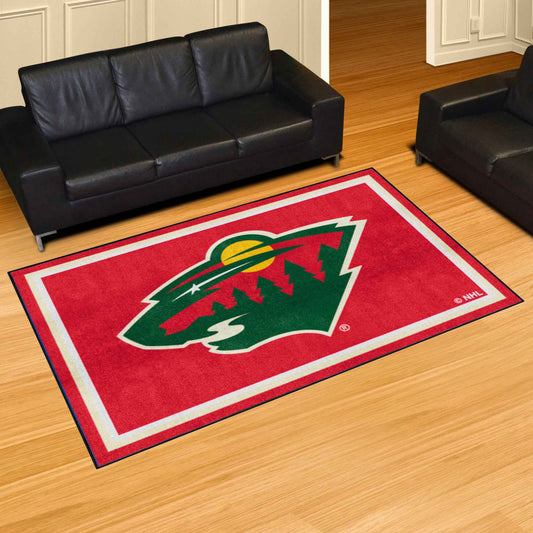 Minnesota Wild 5ft. x 8 ft. Plush Area Rug