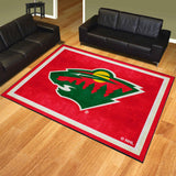 Minnesota Wild 8ft. x 10 ft. Plush Area Rug - Minnesota Wild