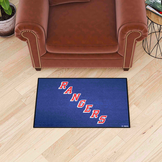 New York Rangers Starter Mat Accent Rug - 19in. x 30in.