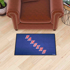 New York Rangers Starter Mat Accent Rug - 19in. x 30in. - New York Rangers