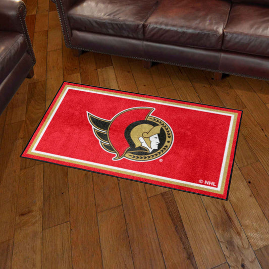 Ottawa Senators 3ft. x 5ft. Plush Area Rug