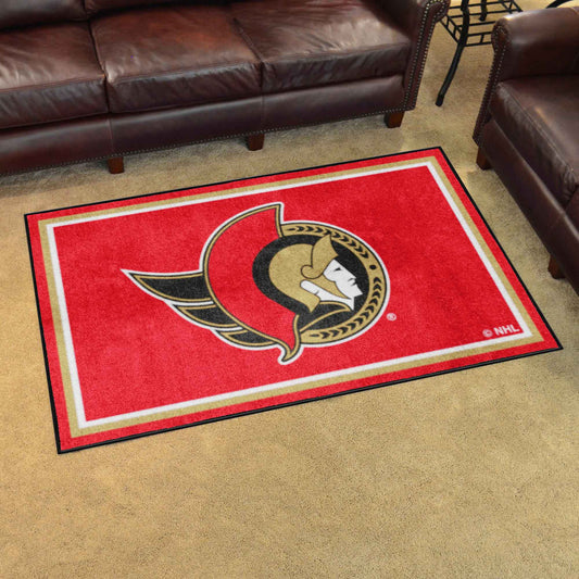 Ottawa Senators 4ft. x 6ft. Plush Area Rug