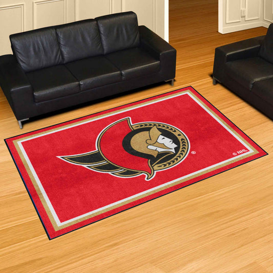 Ottawa Senators 5ft. x 8 ft. Plush Area Rug