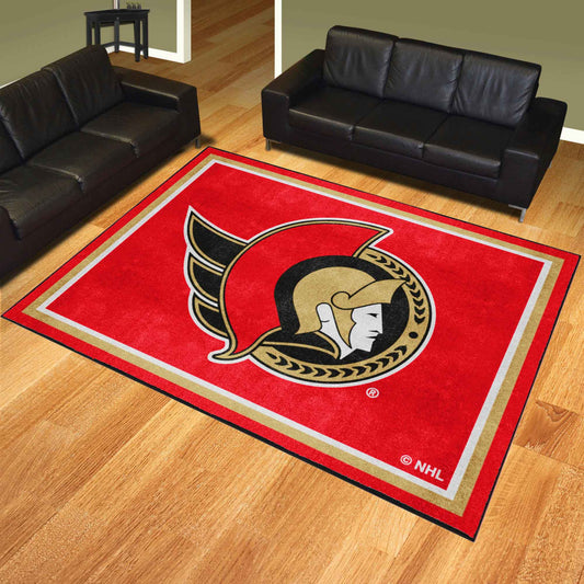 Ottawa Senators 8ft. x 10 ft. Plush Area Rug