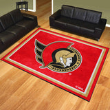 Ottawa Senators 8ft. x 10 ft. Plush Area Rug